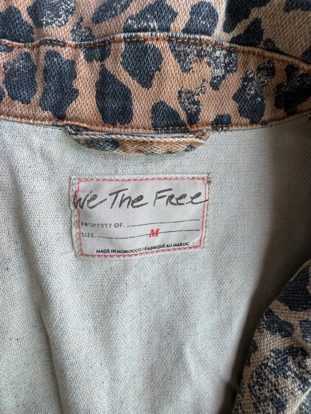We The Free Monique Denim Duster Cheetah M